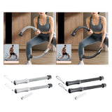 Maxbell 2 Pieces Battle Ropes Quiet Cardio Training Rope for Men Women Battling Home Grey