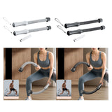 Maxbell 2 Pieces Battle Ropes Quiet Cardio Training Rope for Men Women Battling Home Grey