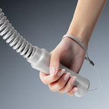 Maxbell 2 Pieces Battle Ropes Quiet Cardio Training Rope for Men Women Battling Home Grey