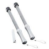 Maxbell 2 Pieces Battle Ropes Quiet Cardio Training Rope for Men Women Battling Home Grey