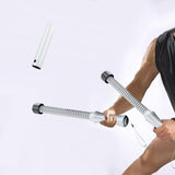 Maxbell 2 Pieces Battle Ropes Quiet Cardio Training Rope for Men Women Battling Home Grey