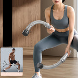 Maxbell 2 Pieces Battle Ropes Quiet Cardio Training Rope for Men Women Battling Home Grey