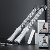 Maxbell 2 Pieces Battle Ropes Quiet Cardio Training Rope for Men Women Battling Home Grey