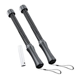 Maxbell 2 Pieces Battle Ropes Quiet Cardio Training Rope for Men Women Battling Home Black
