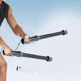 Maxbell 2 Pieces Battle Ropes Quiet Cardio Training Rope for Men Women Battling Home Black