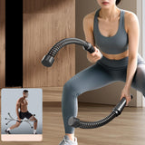 Maxbell 2 Pieces Battle Ropes Quiet Cardio Training Rope for Men Women Battling Home Black