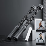 Maxbell 2 Pieces Battle Ropes Quiet Cardio Training Rope for Men Women Battling Home Black
