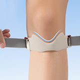 Maxbell Silicone Patella Knee Strap Portable Protection for Basketball Soccer Hiking Grey