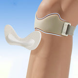 Maxbell Silicone Patella Knee Strap Portable Protection for Basketball Soccer Hiking Grey