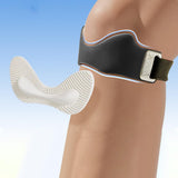 Maxbell Silicone Patella Knee Strap Portable Protection for Basketball Soccer Hiking Black
