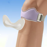 Maxbell Silicone Patella Knee Strap Portable Protection for Basketball Soccer Hiking Purple