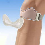 Maxbell Silicone Patella Knee Strap Portable Protection for Basketball Soccer Hiking Pink
