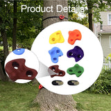 Maxbell 6Pcs Tree Climbing Holds for Kids Climber Backyard Climbing Artificial Rocks