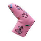 Maxbell Golf Putter Headcover Guard Premium Training Equipment Portable Putter Cover Pink