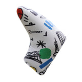 Maxbell Golf Putter Headcover Guard Premium Training Equipment Portable Putter Cover White