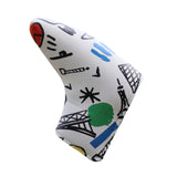Maxbell Golf Putter Headcover Guard Premium Training Equipment Portable Putter Cover White
