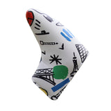 Maxbell Golf Putter Headcover Guard Premium Training Equipment Portable Putter Cover White