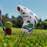 Maxbell Golf Putter Headcover Guard Premium Training Equipment Portable Putter Cover White