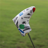 Maxbell Golf Putter Headcover Guard Premium Training Equipment Portable Putter Cover White