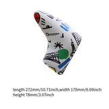 Maxbell Golf Putter Headcover Guard Premium Training Equipment Portable Putter Cover White