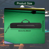 Maxbell Pool Cue Case Soft with External Pockets 1/2 Nine Ball Cue Big Head Cue Case