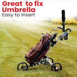 Maxbell Golf Umbrella Holder Lightweight Windproof Stand for Trolley Buggy Push Cart