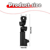 Maxbell Golf Push Cart Umbrella Holder Portable Support Easy Installation Clamp Base