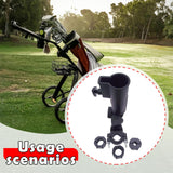 Maxbell Golf Push Cart Umbrella Holder Portable Support Easy Installation Clamp Base