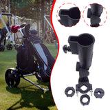 Maxbell Golf Push Cart Umbrella Holder Portable Support Easy Installation Clamp Base