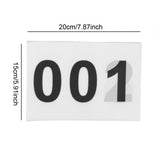 Maxbell 100Pcs Running Bibs Athlete Numbers for Triathlon Cycling Competition Events