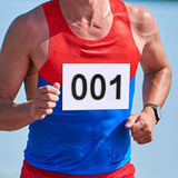 Maxbell 100Pcs Running Bibs Athlete Numbers for Triathlon Cycling Competition Events