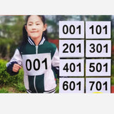Maxbell 100Pcs Running Bibs Athlete Numbers for Triathlon Cycling Competition Events
