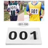 Maxbell 100Pcs Running Bibs Athlete Numbers for Triathlon Cycling Competition Events