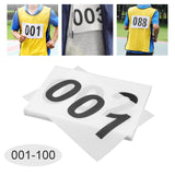 Maxbell 100Pcs Running Bibs Athlete Numbers for Triathlon Cycling Competition Events