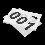 Maxbell 100Pcs Running Bibs 001-100 with Pins for Triathlon Sports Event Competition