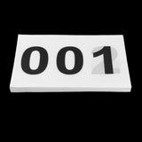 Maxbell 100Pcs Running Bibs 001-100 with Pins for Triathlon Sports Event Competition