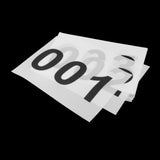 Maxbell 100Pcs Running Bibs 001-100 with Pins for Triathlon Sports Event Competition