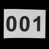 Maxbell 100Pcs Running Bibs 001-100 with Pins for Triathlon Sports Event Competition