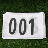 Maxbell 100Pcs Running Bibs 001-100 with Pins for Triathlon Sports Event Competition