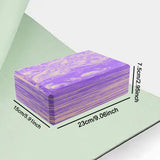Maxbell Yoga Block Gym Accessories Pilates Block Pillow for Toning Stability Fitness Violet