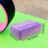 Maxbell Yoga Block Gym Accessories Pilates Block Pillow for Toning Stability Fitness Violet