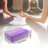 Maxbell Yoga Block Gym Accessories Pilates Block Pillow for Toning Stability Fitness Violet