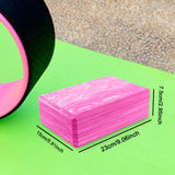 Maxbell Yoga Block Gym Accessories Pilates Block Pillow for Toning Stability Fitness Pink