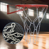 Maxbell Basketball Hoop Net Braided Chain Professional Easy Installation Replacement