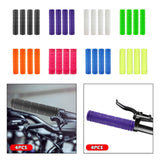 Maxbell 4Pcs Bike Handlebar Grips Anti Slip for Road Bikes Kids Folding Bicycles Black
