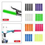 Maxbell 4Pcs Bike Handlebar Grips Anti Slip for Road Bikes Kids Folding Bicycles Black