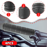 Maxbell 4Pcs Bike Handlebar Grips Anti Slip for Road Bikes Kids Folding Bicycles Black