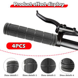 Maxbell 4Pcs Bike Handlebar Grips Anti Slip for Road Bikes Kids Folding Bicycles Black