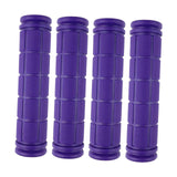 Maxbell 4Pcs Bike Handlebar Grips Anti Slip for Road Bikes Kids Folding Bicycles Purple