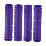 Maxbell 4Pcs Bike Handlebar Grips Anti Slip for Road Bikes Kids Folding Bicycles Purple